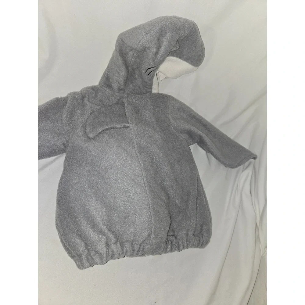 Old Navy Gray Shark Fleece Halloween Costume Infant 0-6 Months 2 Piece Set